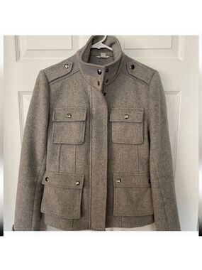 Calvin Klein Wool Military Jacket Size 4